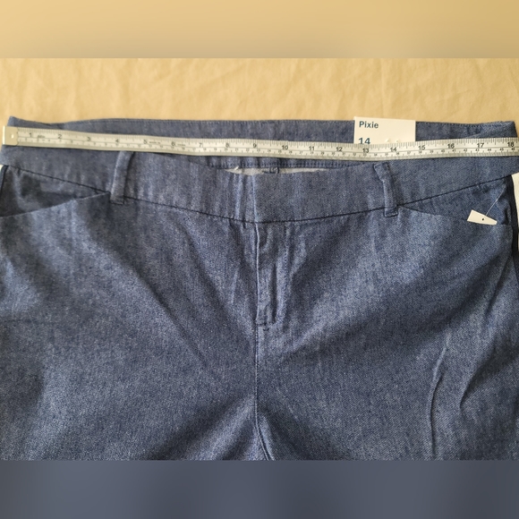 OLD NAVY PIXIE ANKLE PANTS, BLUE,SIZE 14 NWT, - Picture 6 of 13